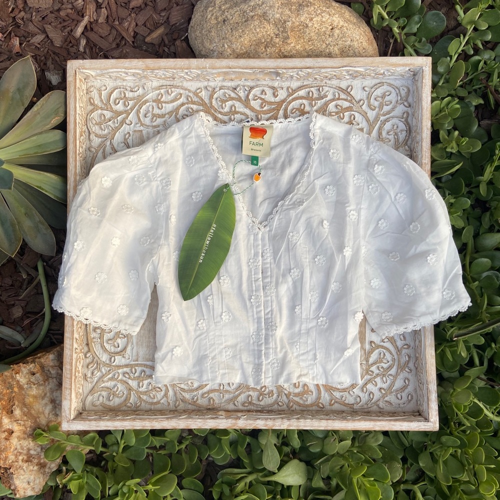 FARM RIO HARMONIA DAISY CROP TOP